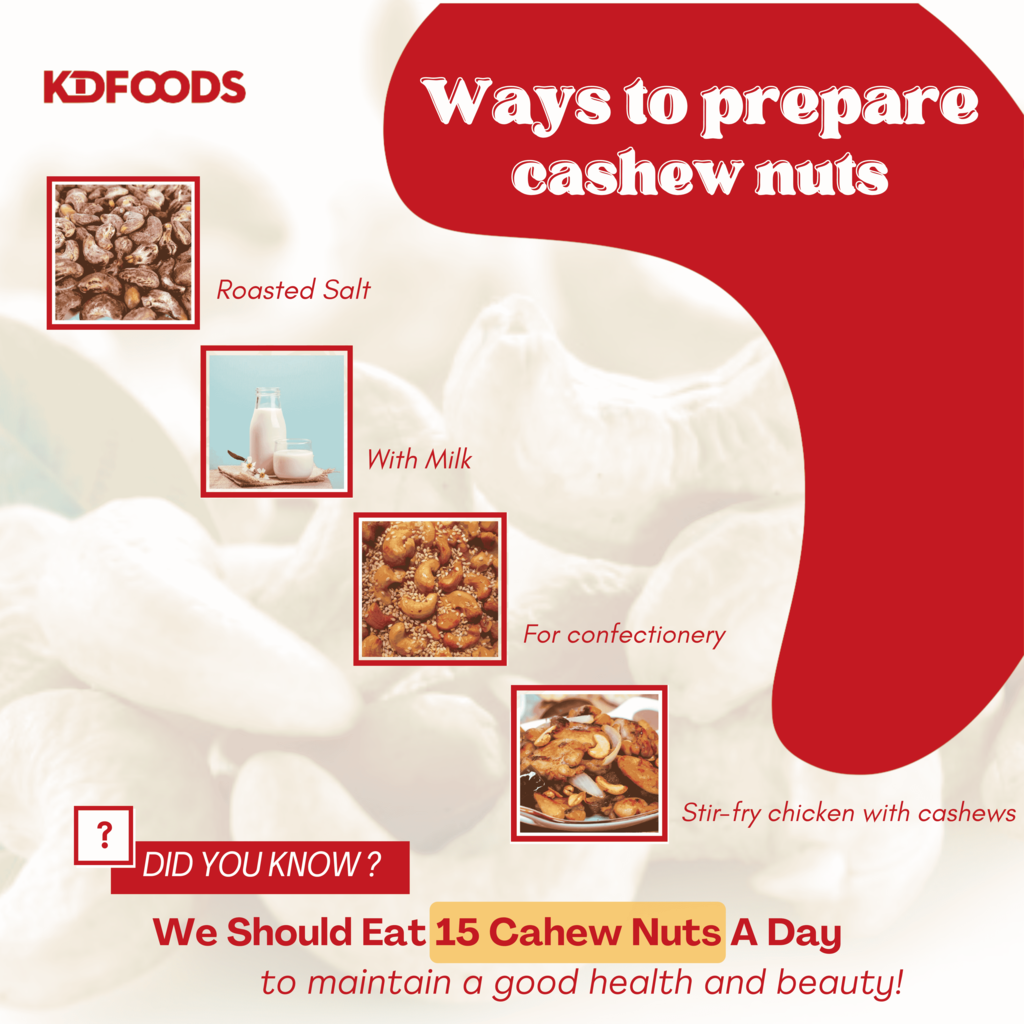 KDFOOD Vietnam Premium Roasted Cashew Nuts Jumbo XL Size 250G - JoonaCare.Shop